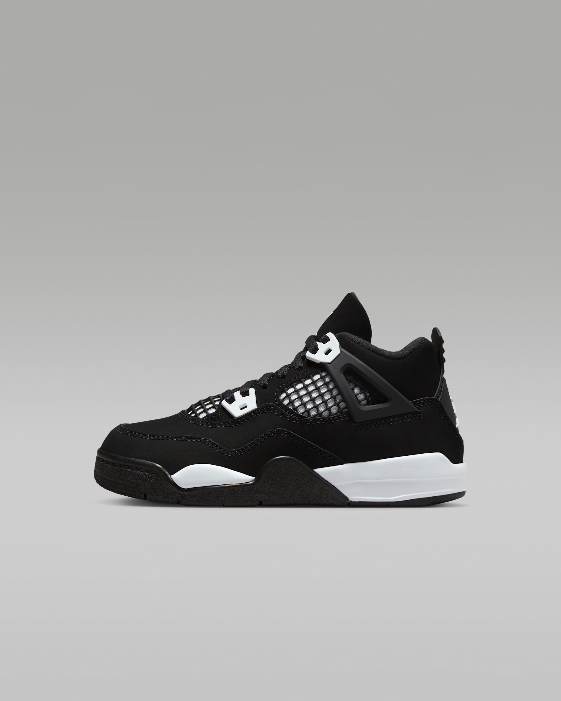 Jordan 4 Retro 'White Thunder' Younger Kids' Shoes. Nike ID Jordan 4 Retro 'White Thunder' Younger Kids' Shoes. Nike ID